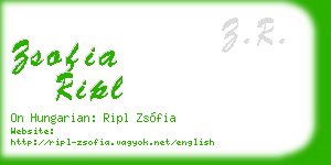 zsofia ripl business card